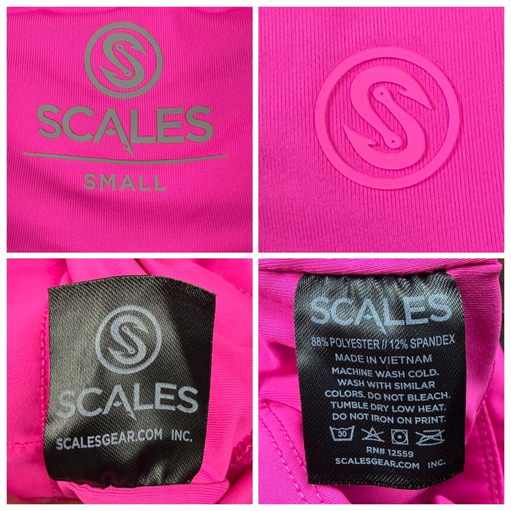 Scales Tiered Ruffle Performance Skort Hot Pink S Pickleball Tennis Golf Skirt - Picture 6 of 14